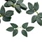100 Frosted Green Faux Bulk ROSE LEAVES